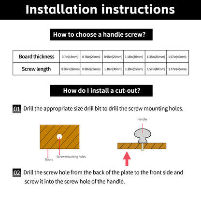 Solid Brass Cabinet Knob with Single-Hole Mount