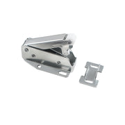Silver Nickel-Plated Steel V-Shape Cabinet Rebound Latch Set