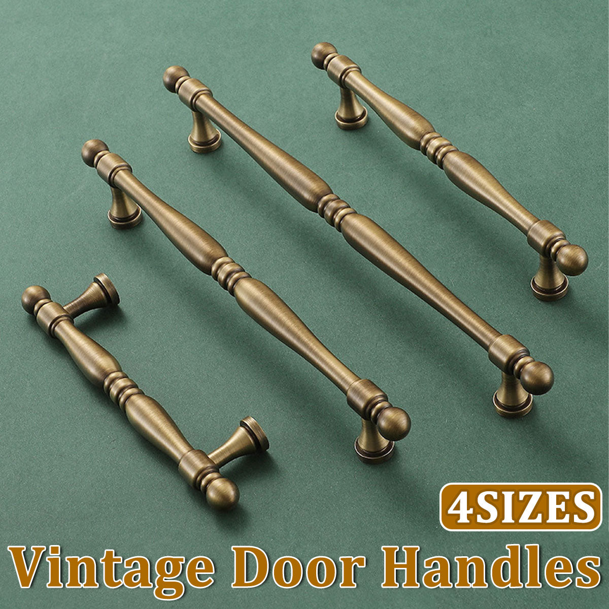 Solid Copper Cabinet Handle in Vintage Brushed Finish