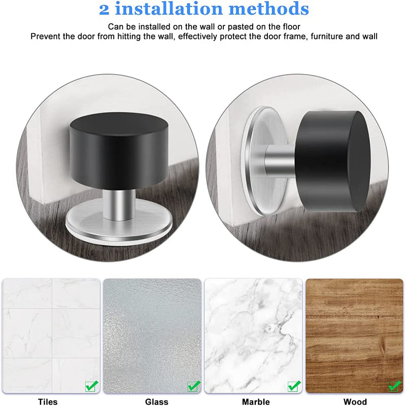 Self-Adhesive Stainless Steel Rubber Door Stopper - view 11