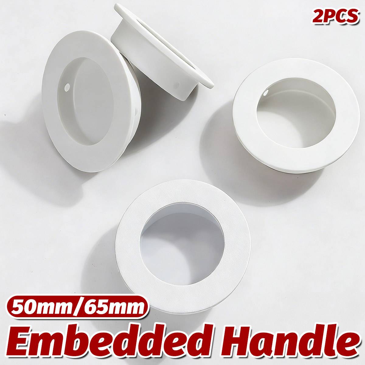 304 Stainless Steel Round Finger Pull 50mm 65mm - view 24