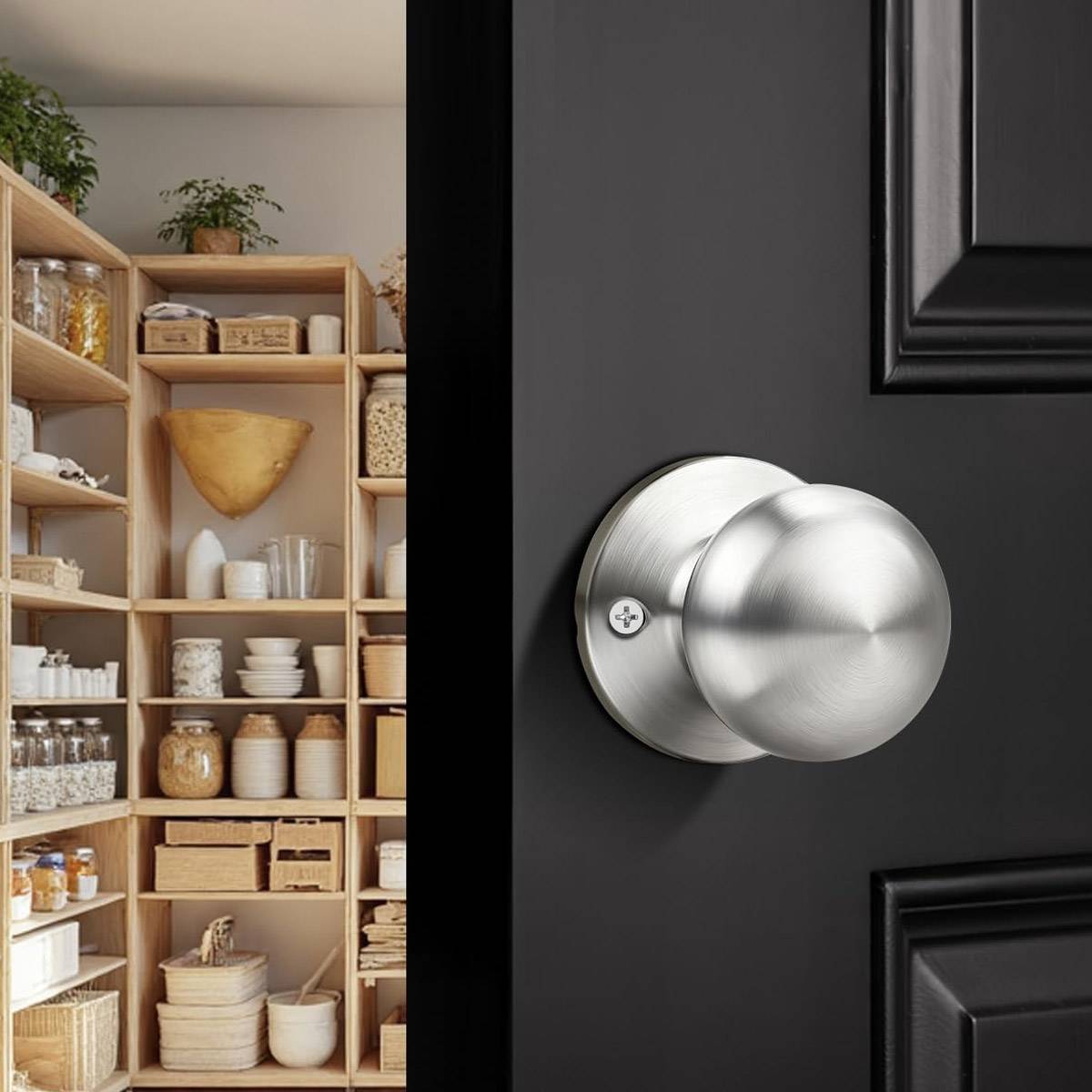 Rust Resistant Stainless Steel Keyless Spherical Door Lock