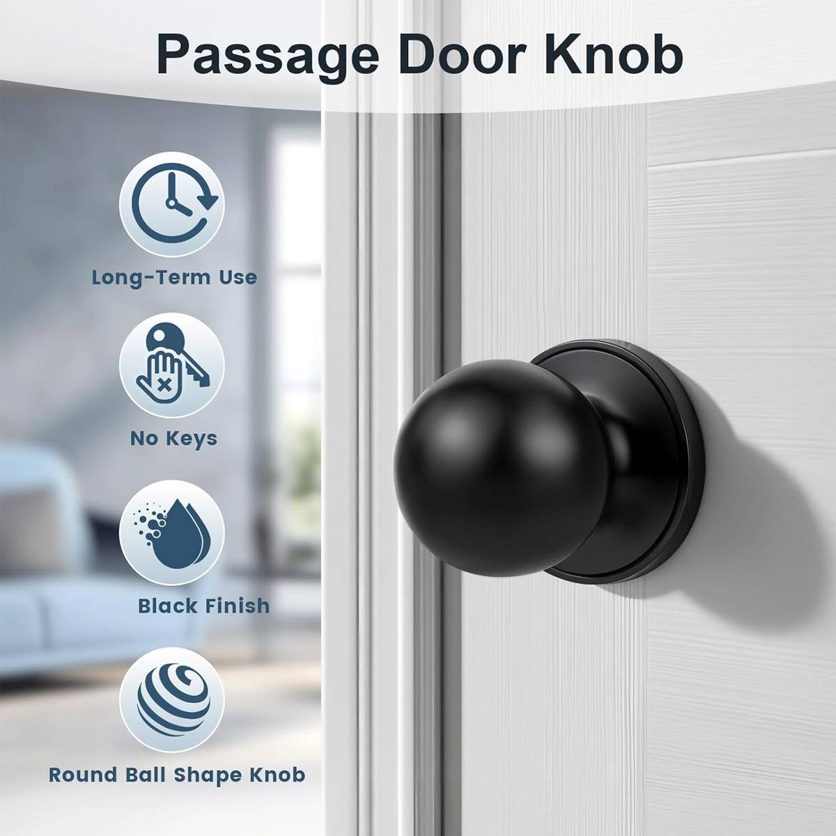 Rust Resistant Stainless Steel Keyless Spherical Door Lock