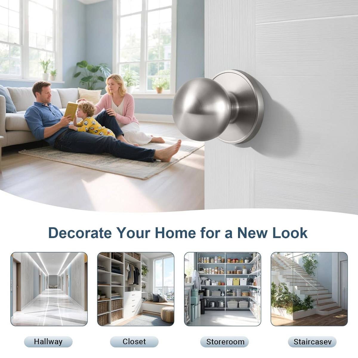 Rust Resistant Stainless Steel Keyless Spherical Door Lock