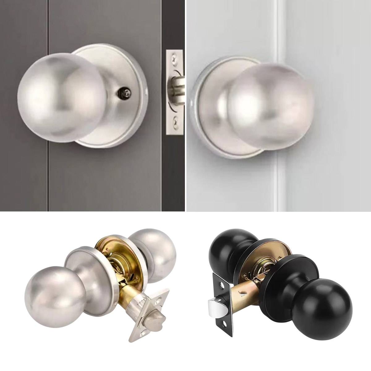 Rust Resistant Stainless Steel Keyless Spherical Door Lock