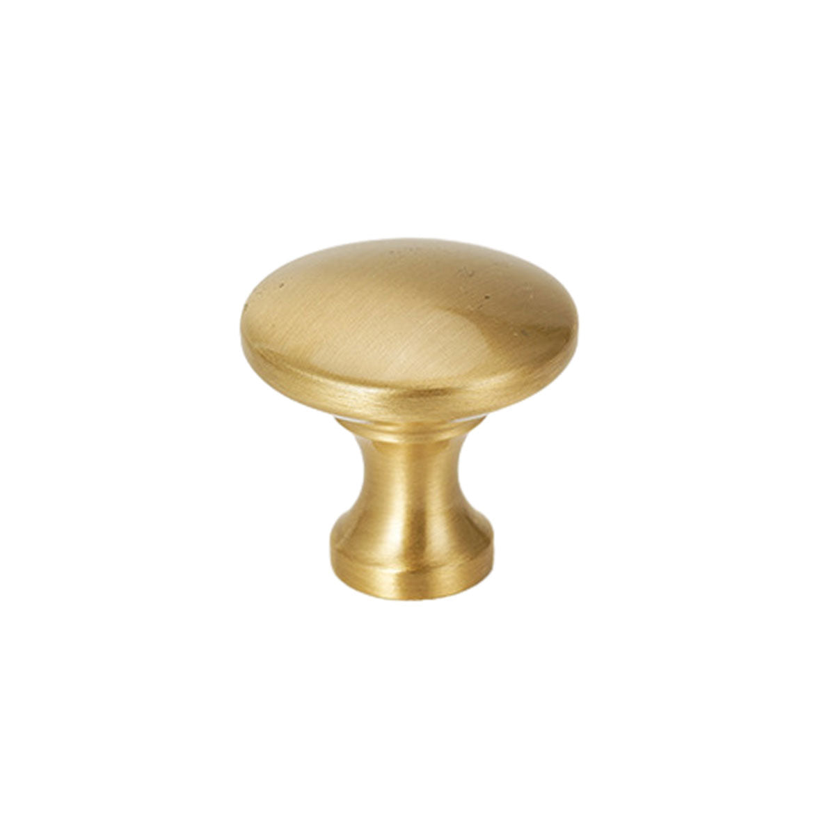 Brushed Brass Cabinet Knob Single Hole - 5 Styles
