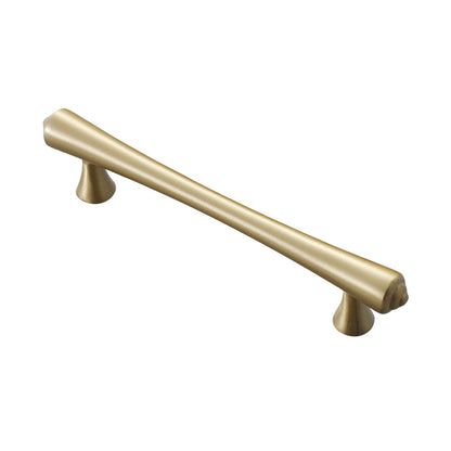 Gold Pure Copper Door Handle with 64, 96, 128mm Options