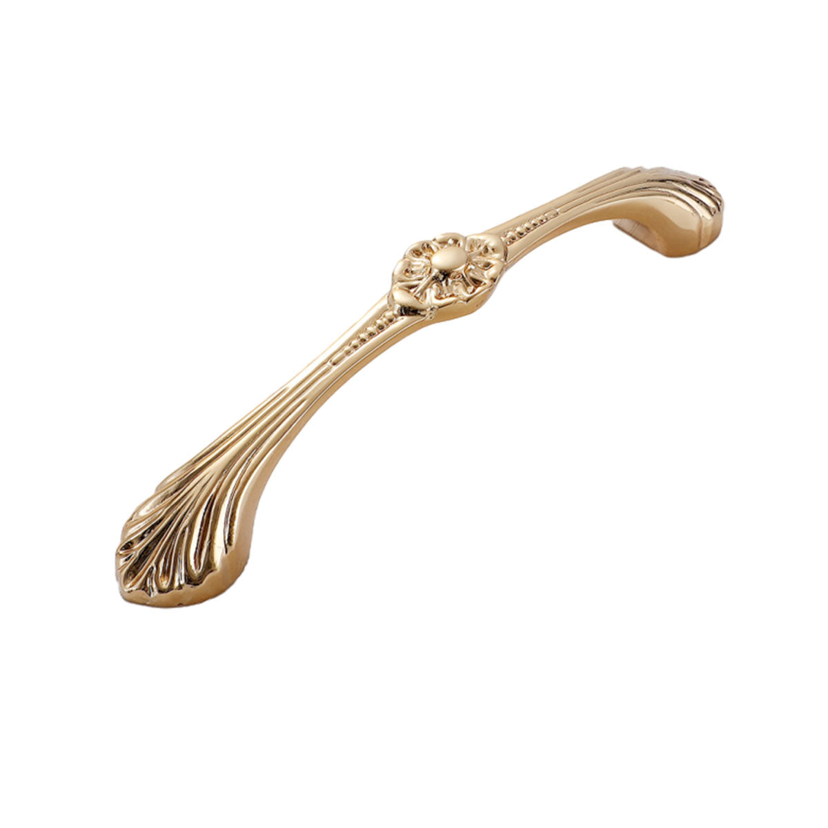 2 Hole Distances Pure Copper Cabinet Door Handle Gold Tone