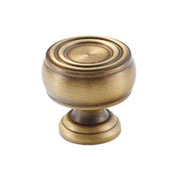 Antique Brass Cupboard & Cabinet Art Knob 20mm