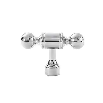Silver Metal Cabinet Handle with Round Ball End, Polished