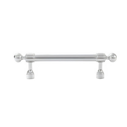 Silver Metal Cabinet Handle with Round Ball End, Polished