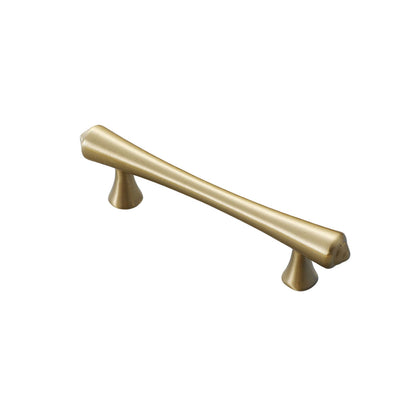 Gold Pure Copper Door Handle with 64, 96, 128mm Options