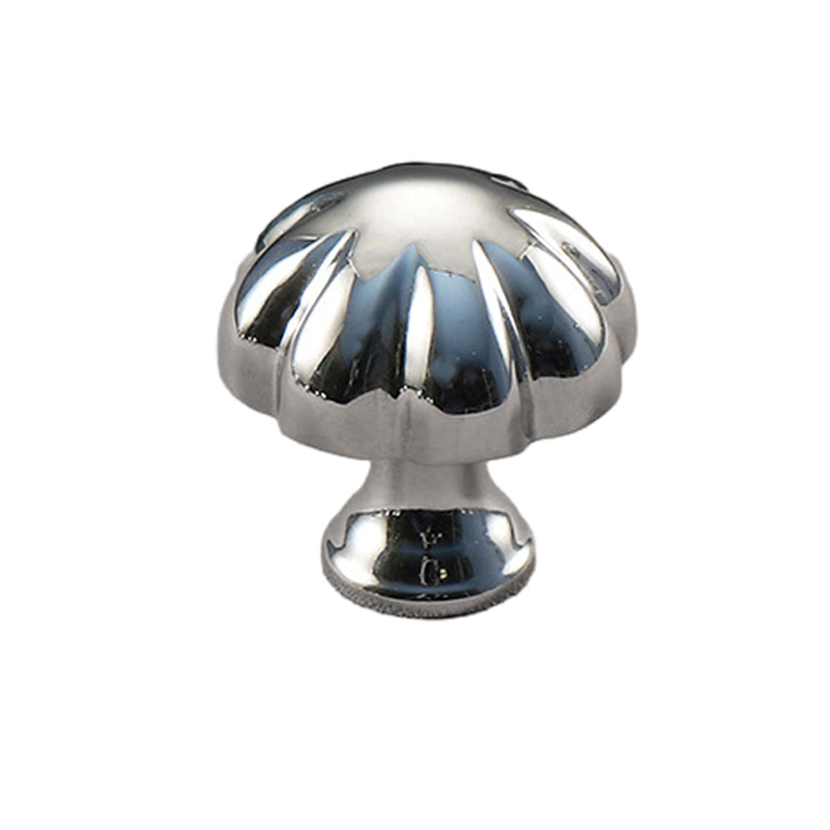 Bright Chrome Brass Pumpkin Cabinet Knob Single Hole 32mm×32mm