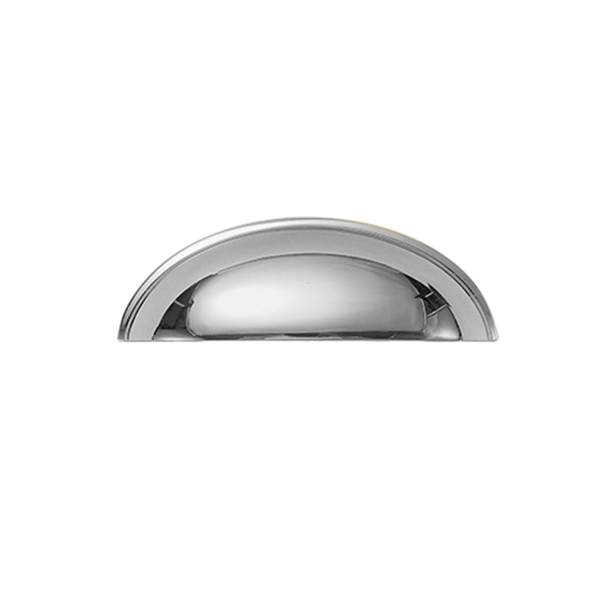 Cabinet Shell Door Pull 98x38x35mm - Silver