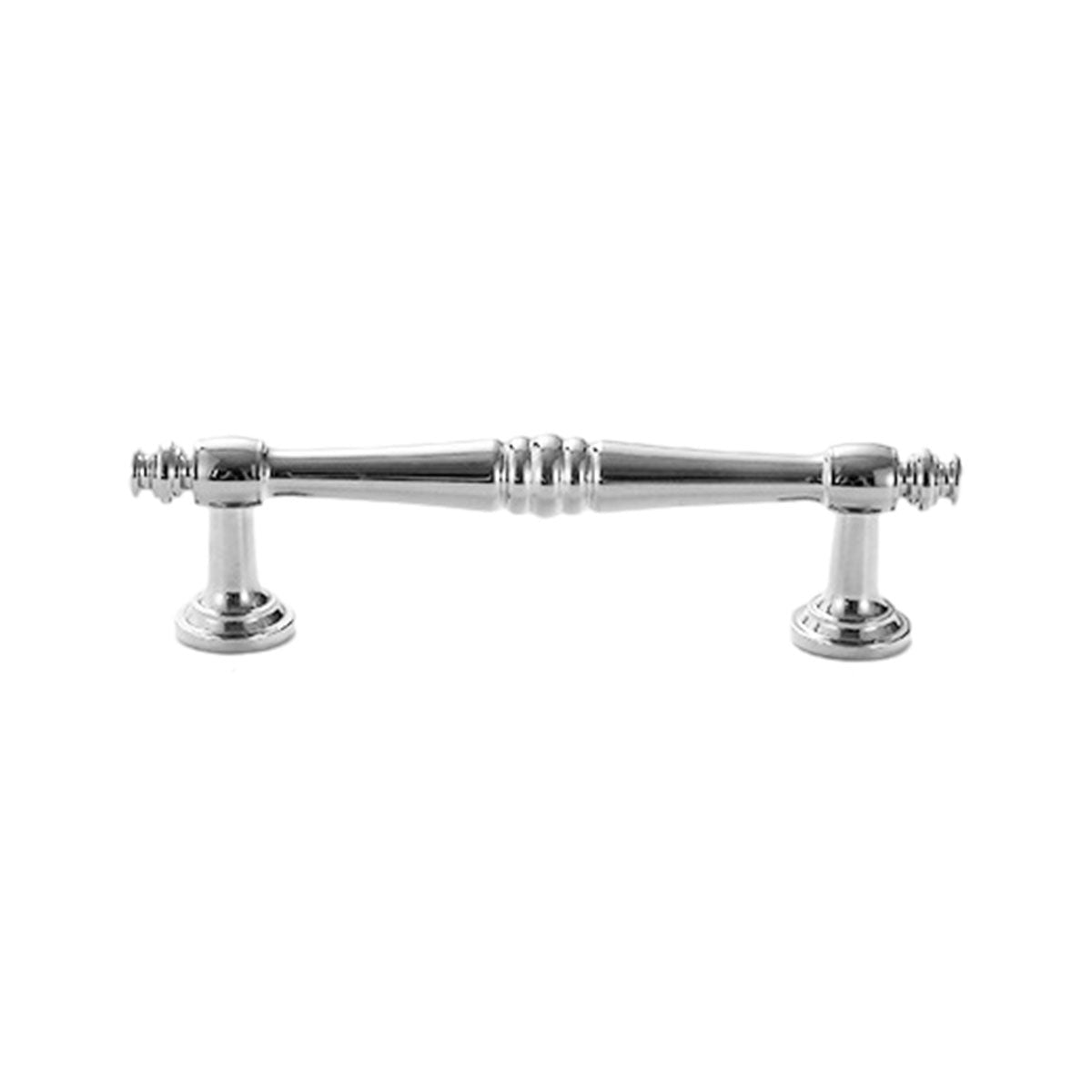 Brass Cabinet Pull Handle 96-224mm - Bright Chrome - view 2