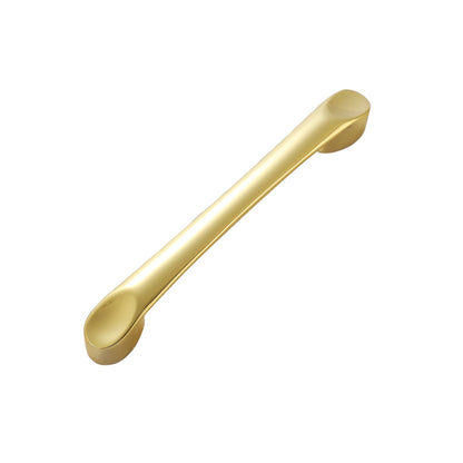 Solid Brass Wardrobe Handle with Bright Gold Finish