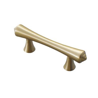 Gold Pure Copper Door Handle with 64, 96, 128mm Options