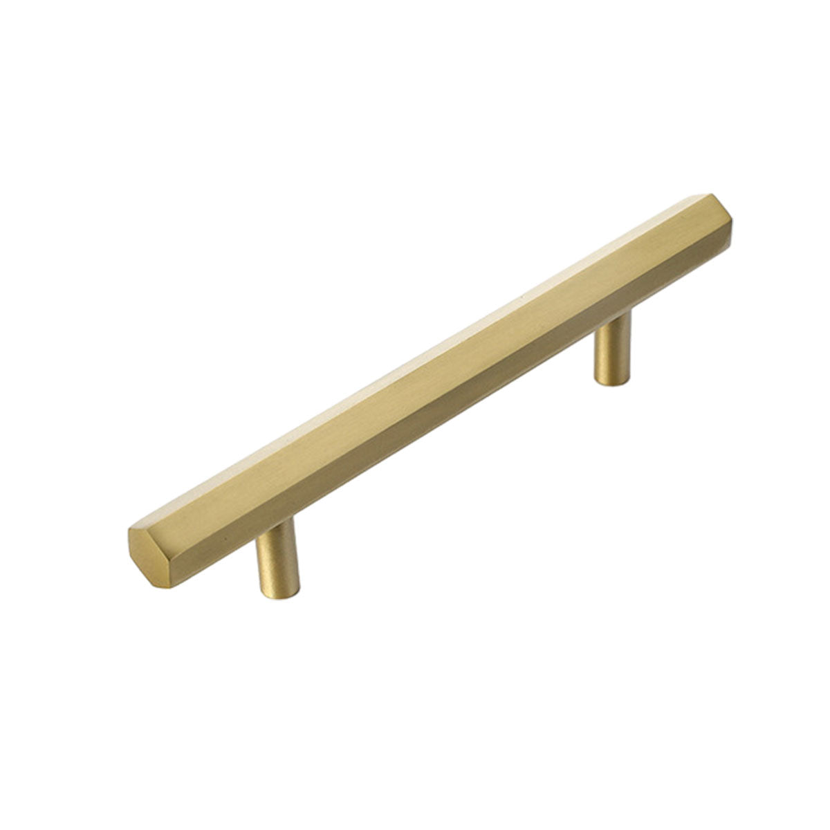Gold Brass Hexagonal Cupboard & Cabinet Door Pull Handle