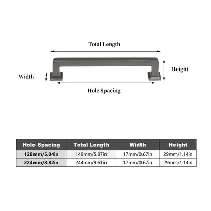 Zinc Alloy Cabinet Handle with Electroplated Finish