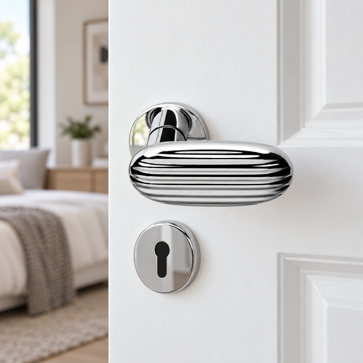 Zinc Alloy Interior Privacy Lever Handle 102mm - view 2