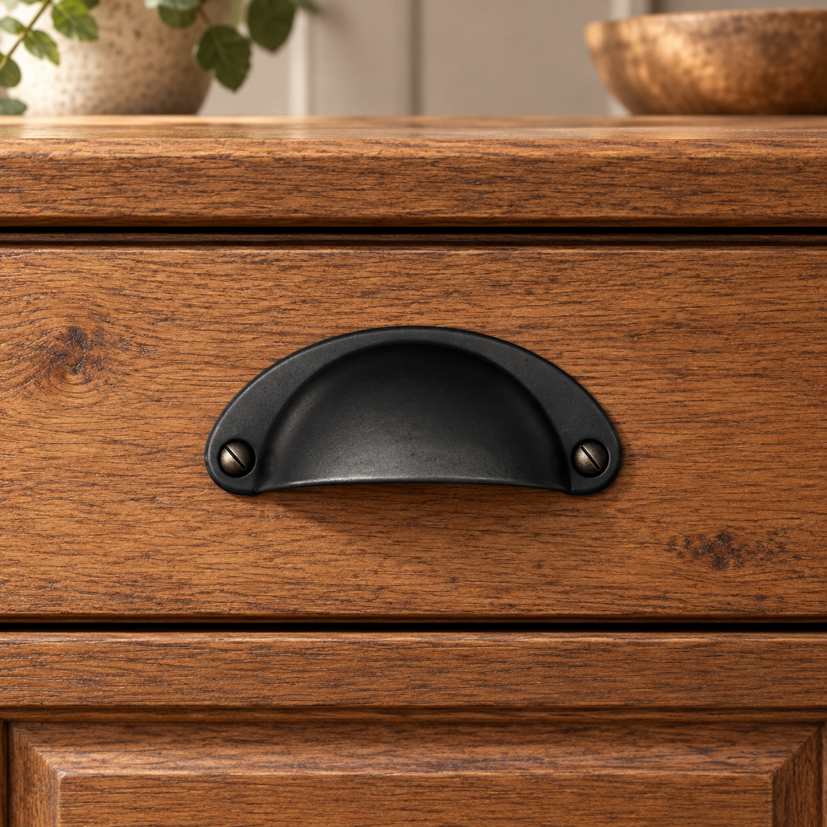 Antique Finish Iron Cup Cabinet Handle Pulls 30 Pack - view 11