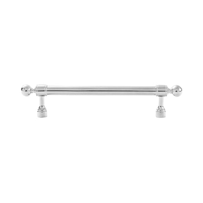 Silver Metal Cabinet Handle with Round Ball End, Polished