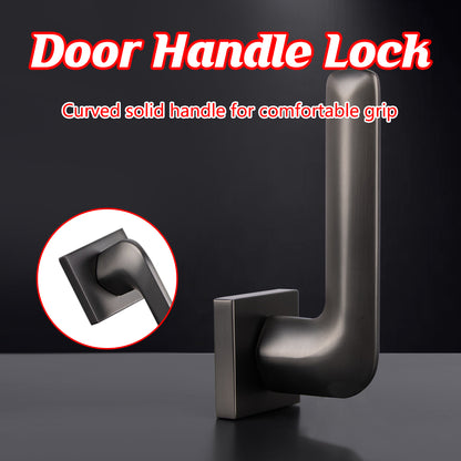 Interior Door Handle Lock Set with Matte Finish Silent Lock