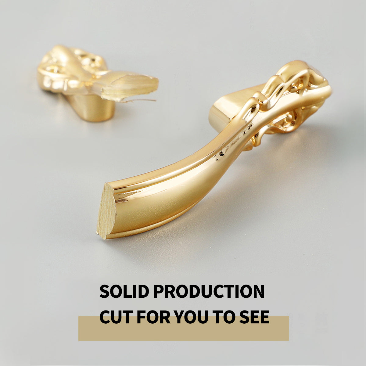 Brushed Brass Cupboard & Cabinet Door Pull Handle 33-128mm