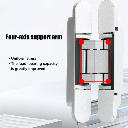Concealed 3D Door Hinges Adjustable Noise-Reducing