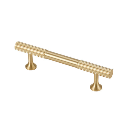 Vertical Grain Metal Cabinet Handles with Multiple Sizes