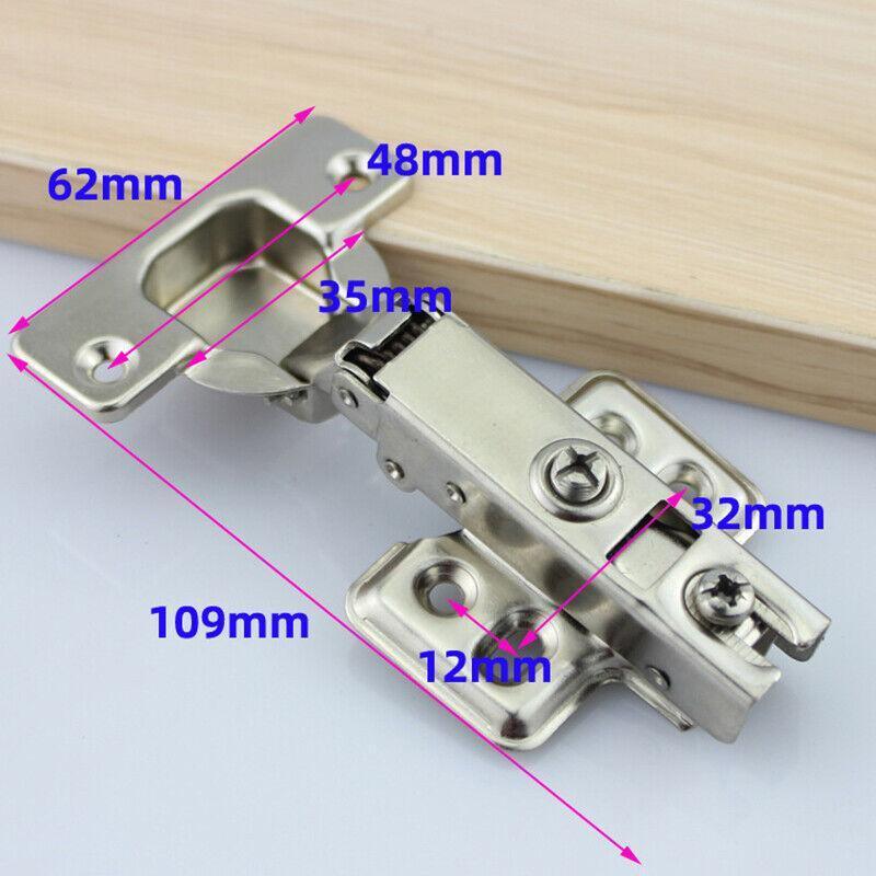 10 Pcs Soft Close Door Hinges for Full Overlay