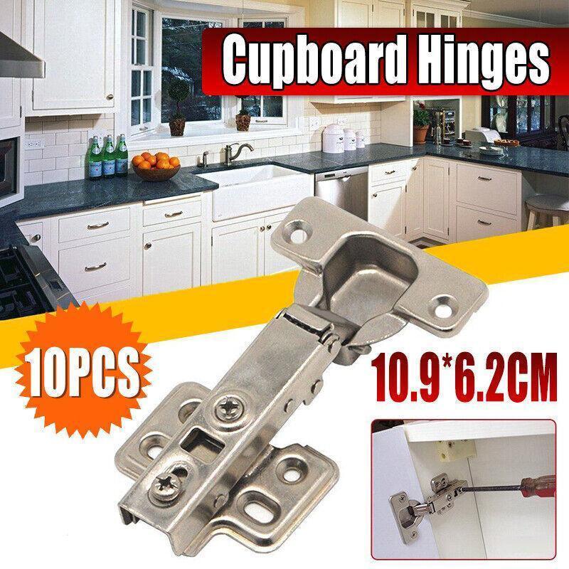 10 Pcs Soft Close Door Hinges for Full Overlay