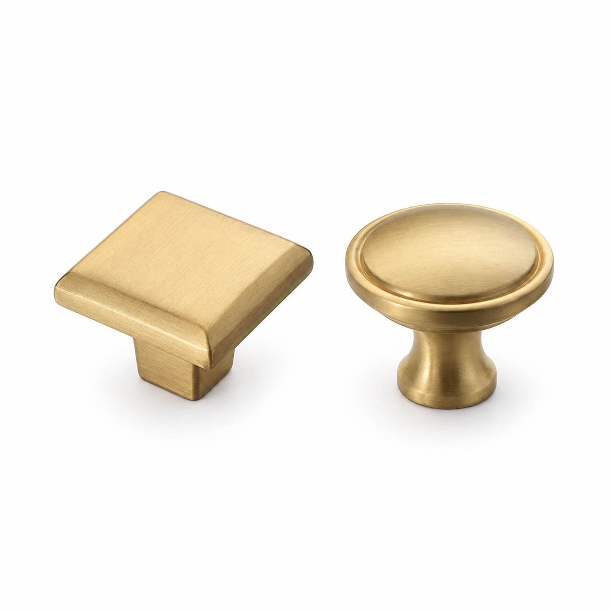 Brushed Brass Cupboard Cabinet Door Pull Knob Handle 31-145mm