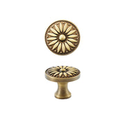 Gold Brass Cupboard & Cabinet Door Knobs 35×17mm