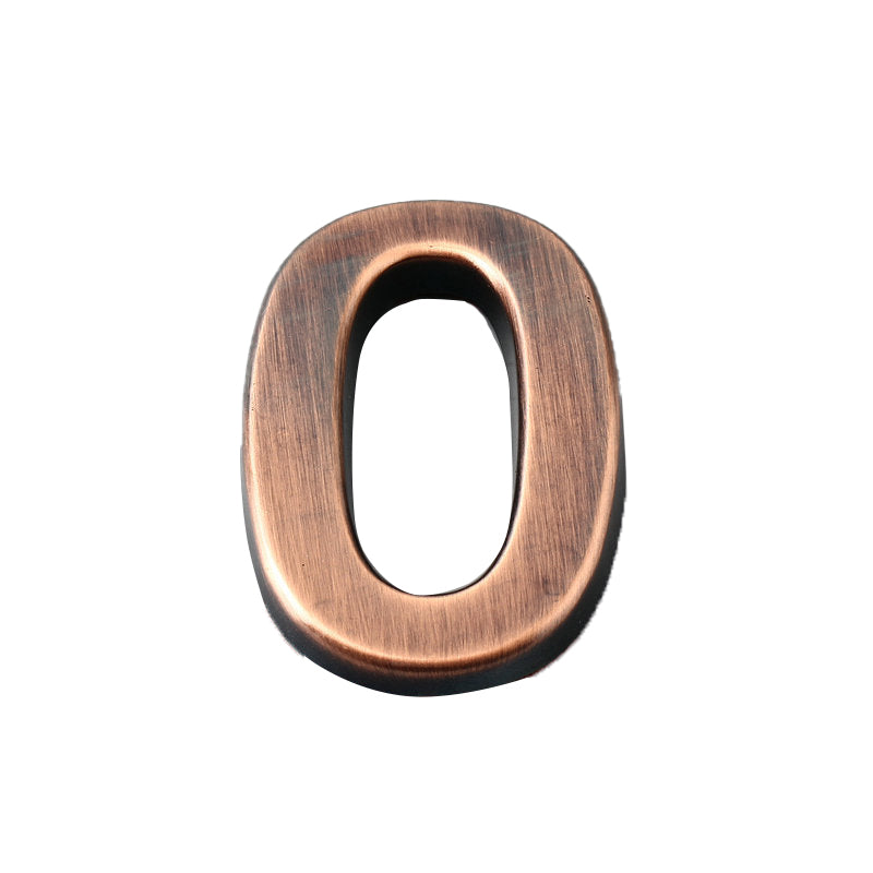 Bronze Plated ABS Door Address Hotel Number Sticker 0–9
