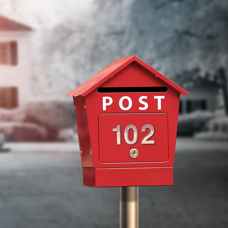 Bronze Plated ABS Door Address Hotel Number Sticker 0–9