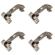 Silver Electroplated Steel Cabinet Corner Door Hinge 135 Degree
