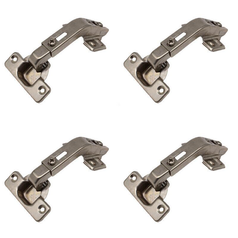 Silver Electroplated Steel Cabinet Corner Door Hinge 135 Degree