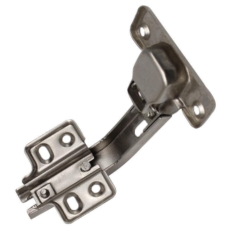 Silver Electroplated Steel Cabinet Corner Door Hinge 135 Degree