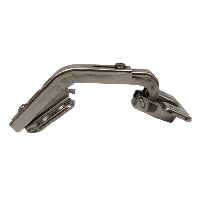 Silver Electroplated Steel Cabinet Corner Door Hinge 135 Degree