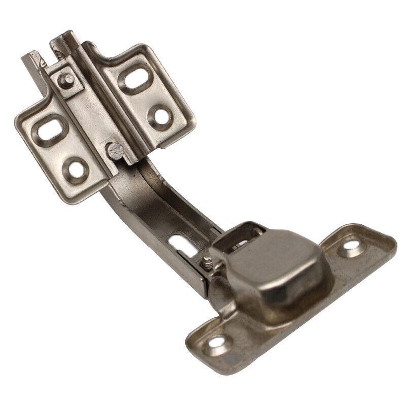 Silver Electroplated Steel Cabinet Corner Door Hinge 135 Degree