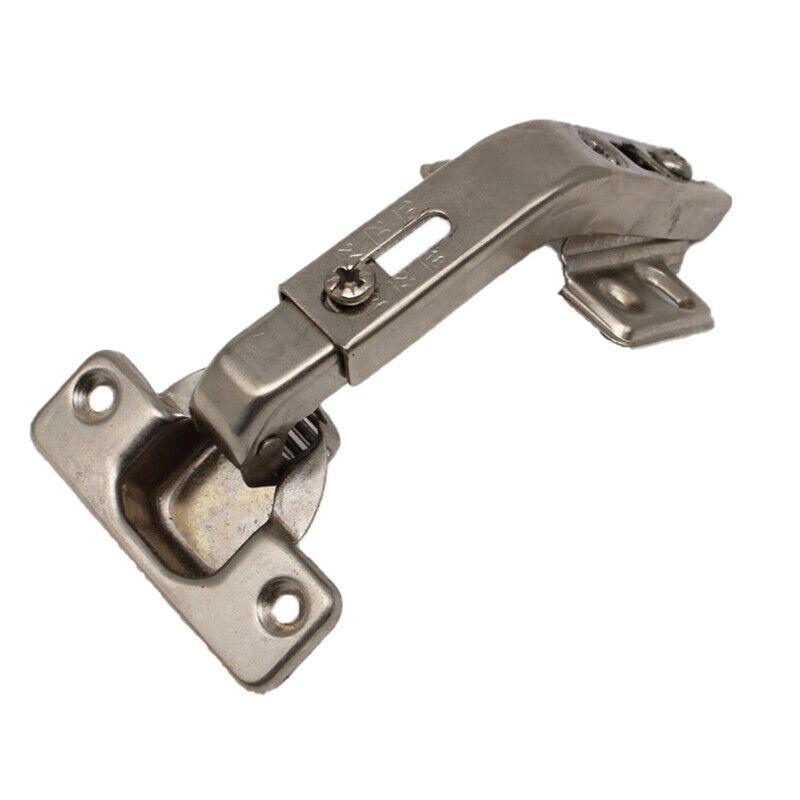 Silver Electroplated Steel Cabinet Corner Door Hinge 135 Degree