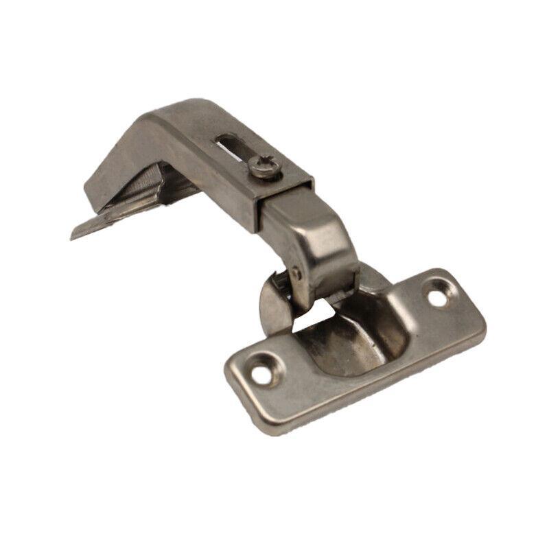Silver Electroplated Steel Cabinet Corner Door Hinge 135 Degree