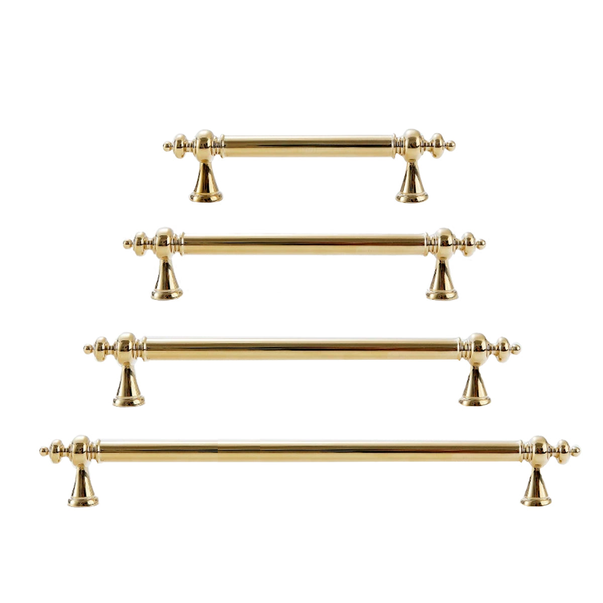 Bright Gold Brass Cupboard & Cabinet Door Pull Handle 96-224mm