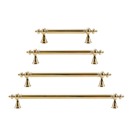 French Brass Cabinet Handle with Plated Finish