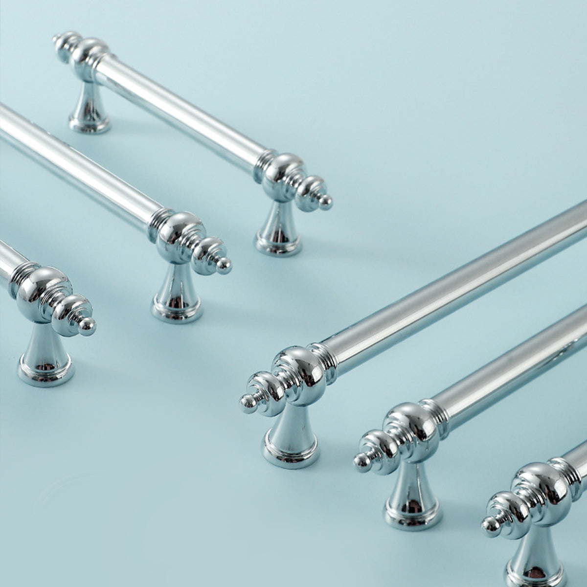 French Brass Cabinet Handle with Plated Finish