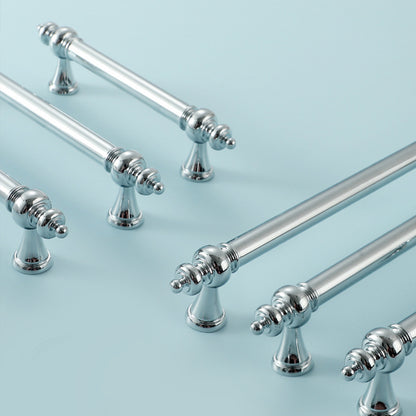 French Brass Cabinet Handle with Plated Finish