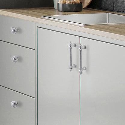 French Brass Cabinet Handle with Plated Finish