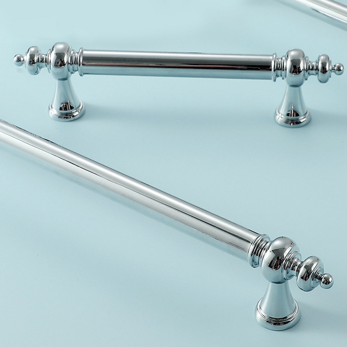 French Brass Cabinet Handle with Plated Finish