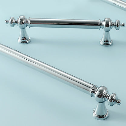 French Brass Cabinet Handle with Plated Finish